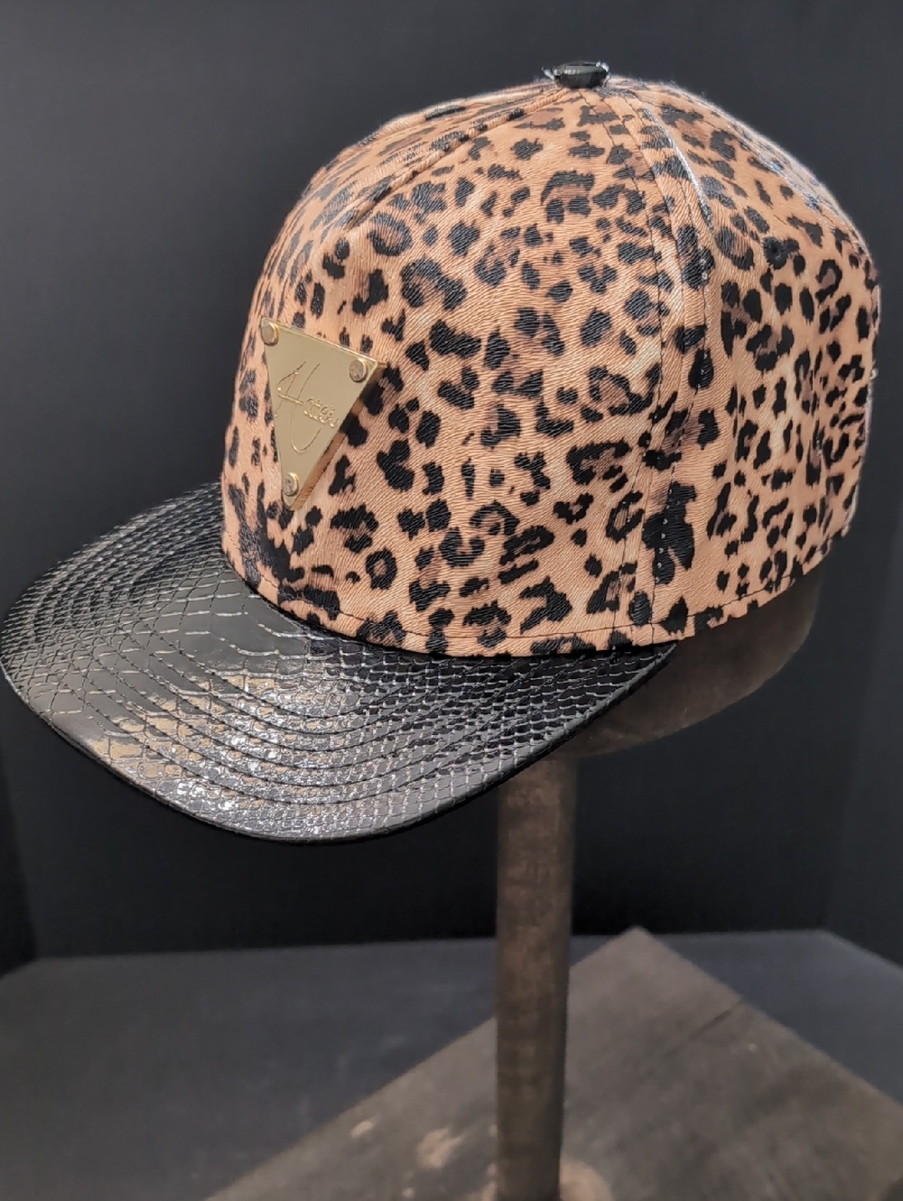 Hater Most Wanted Leopard Print Snapback Hat.